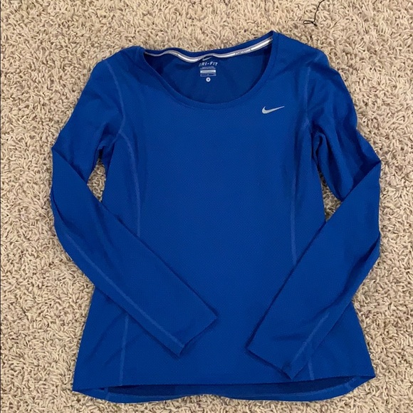 nike dri-fit long sleeve running shirt - Picture 1 of 4
